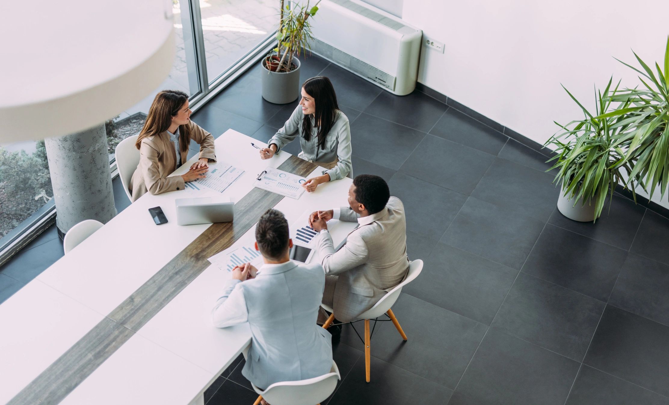 Business team collaborating in a meeting