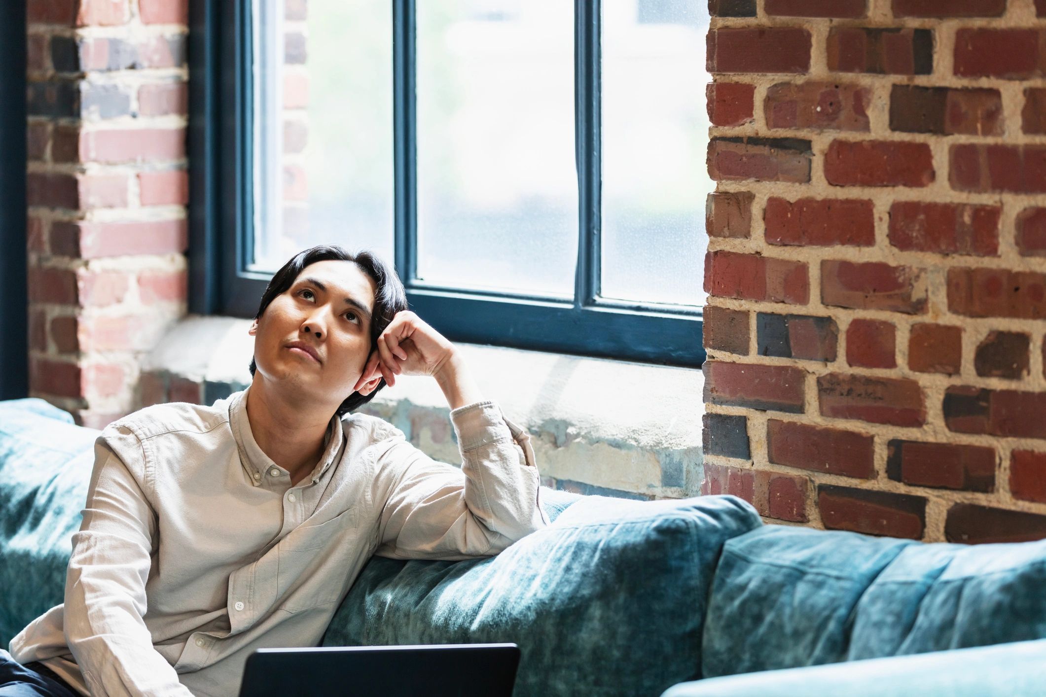 Remote professional working on a laptop